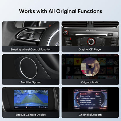 Autoradio 12,3" pour Audi A4/A5/S4/S5 B8 (2009-2016) avec CarPlay & Android Auto
