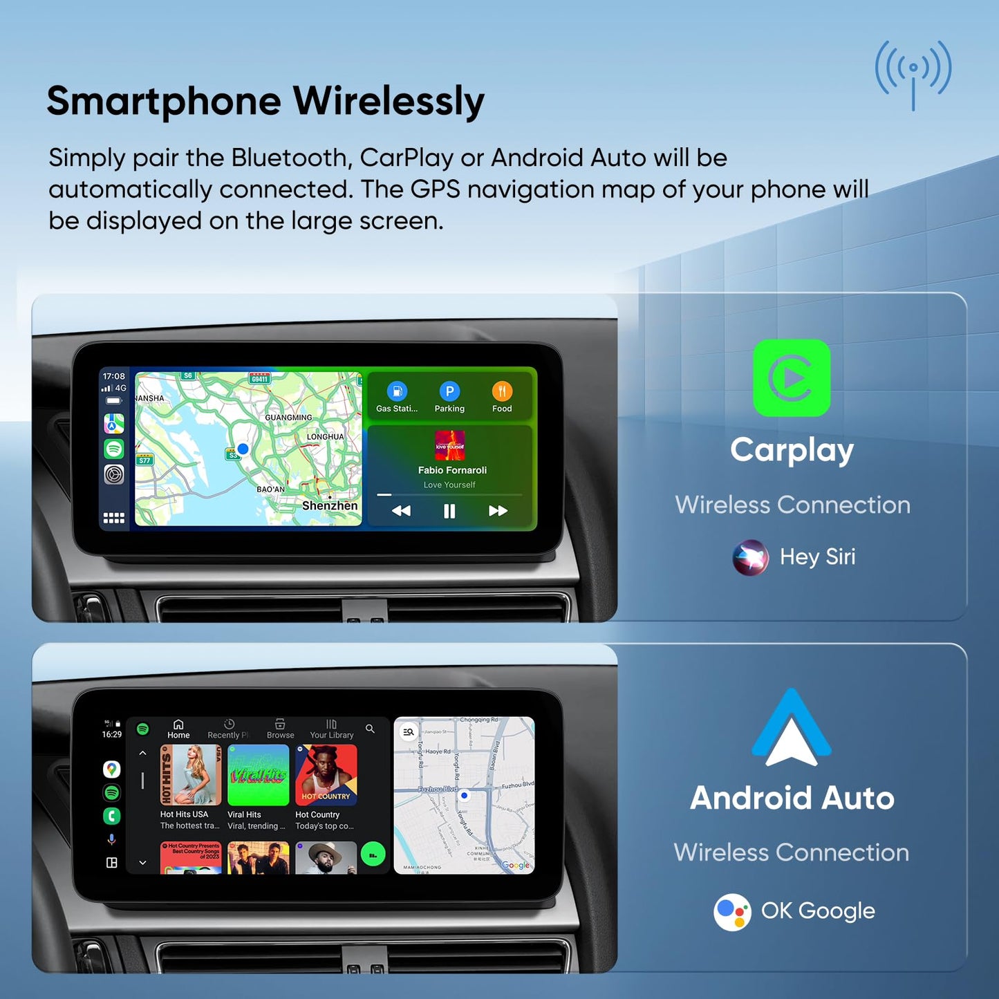 Autoradio 12,3" pour Audi A4/A5/S4/S5 B8 (2009-2016) avec CarPlay & Android Auto