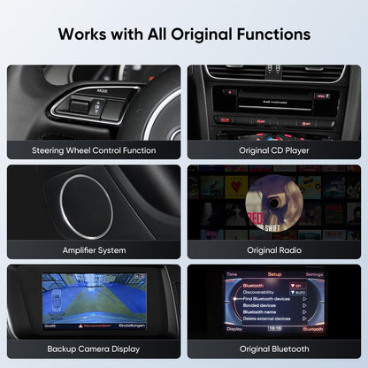 Autoradio 12,3" pour Audi A4/A5/S4/S5 B8 (2009-2016) avec CarPlay & Android Auto