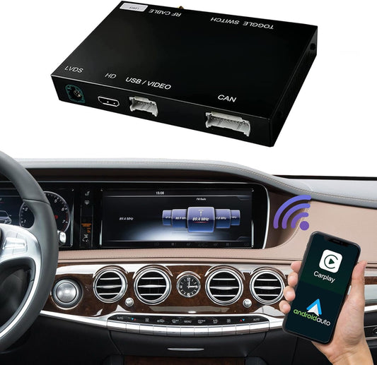 Kit de Rétrofit CarPlay & Android Auto Sans Fil pour Mercedes-Benz S-Class W222 (2014-2020, NTG5.0)
