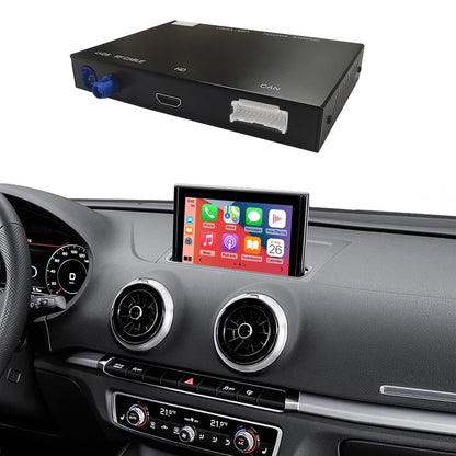 Kit Rétrofit CarPlay & Android Auto Sans Fil pour Audi A3/S3 (2013–2018) – Navigation, Musique, Caméra, Mirroring