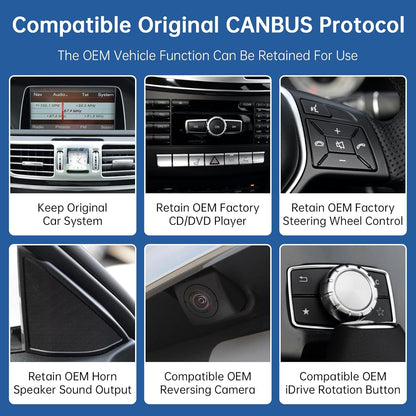 Autoradio Android Carplay 12.3" Mercedes E W212 (2013-2015) NTG 4.5/4.7