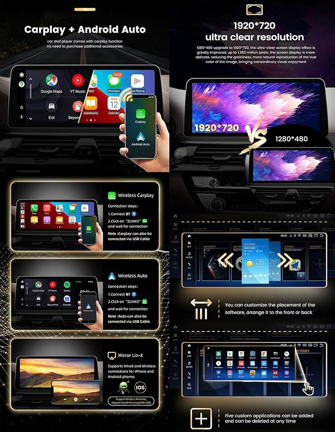 Autoradio Android Premium pour BMW Série 3/4 (F30-F36) 2011-2019