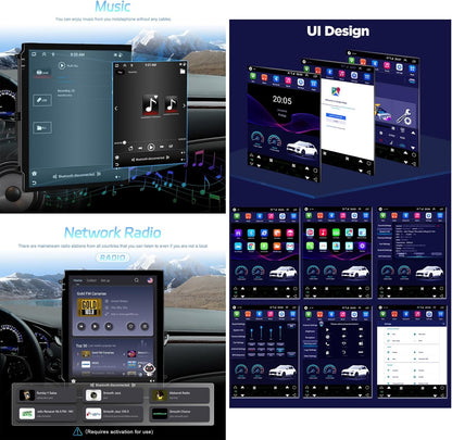 Autoradio Android 15 Double Din pour Chevrolet/GMC (2007-2013) - CarPlay Sans Fil, 8Go RAM + 256Go, GPS, 5G WiFi, Écran QLED 1920x720