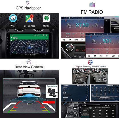 Tesla Style Radio Android 12 Autoradio GPS Navigation pour Ford Mondeo 2011-2013 Lecteur Multimédia De Voiture Autoradio 9,7 Pouces Support D'écran Bluetooth WiFi USB FM SWC avec Caméra De Recul HD