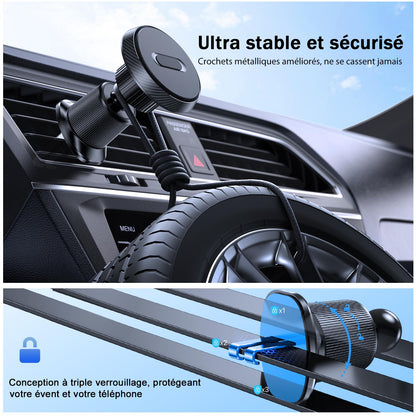 Support magnétique pour téléphone voiture