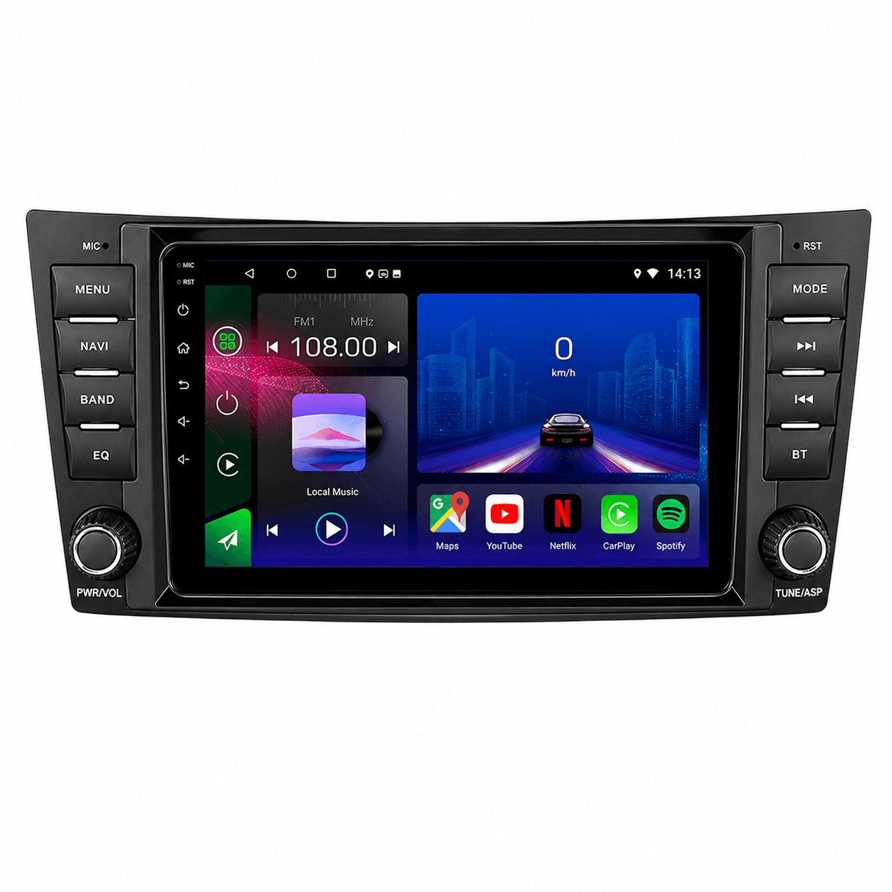 Mercedes E-Class W211 2002-2008 | Autoradio | Android 15 | Écran Tactile | CarPlay | Bluetooth | GPS