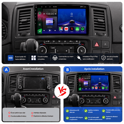 Volkswagen | Transporter T5 | 2003-2010 | Android 15 Autoradio | Apple CarPlay | Android Auto