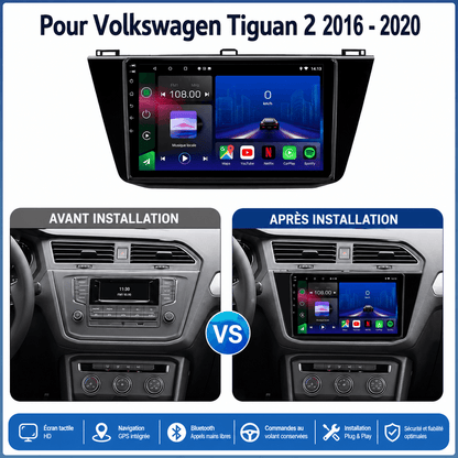 Volkswagen | Tiguan | 2016-2023 | Android 15 Autoradio | Apple CarPlay | Android Auto