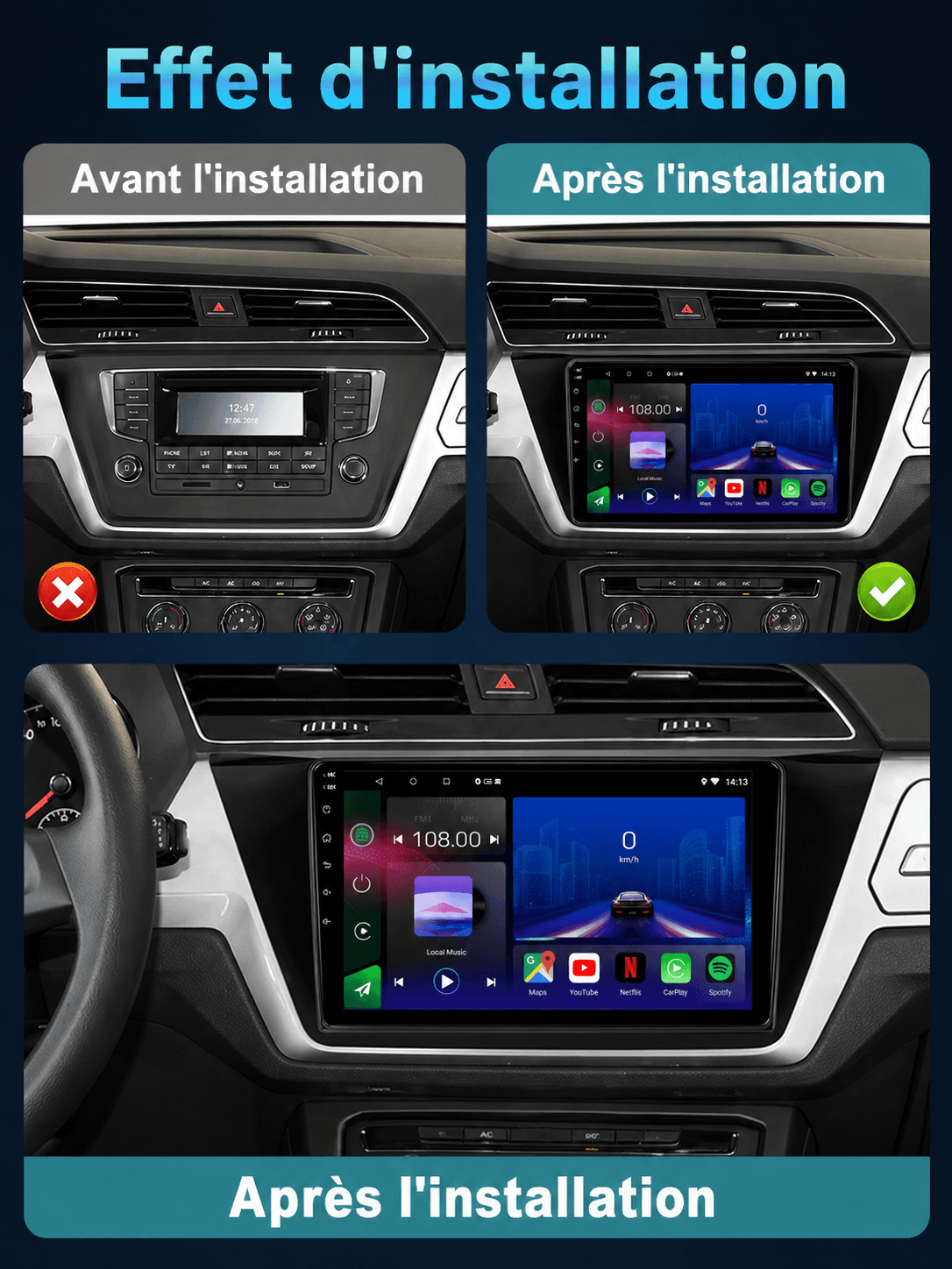 Volkswagen | Touran | 2016-2023 | Android 15 Autoradio | Apple CarPlay | Android Auto