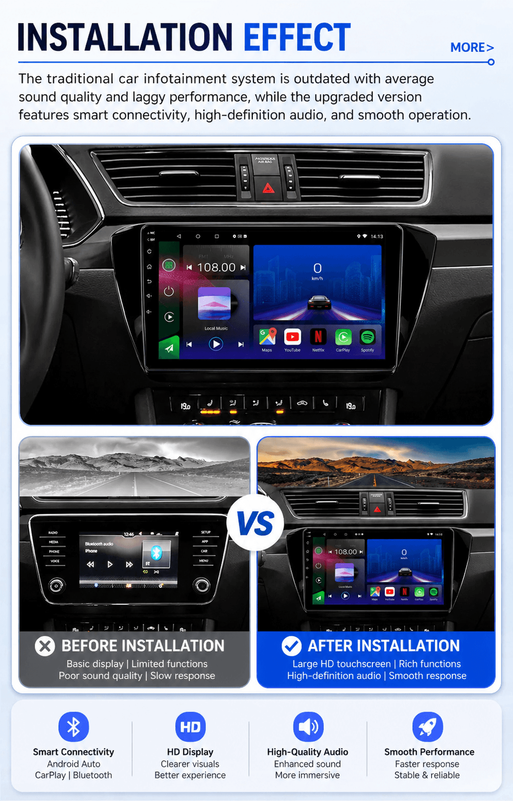 Skoda Superb | 2015-2020 | Android 15 Autoradio | Apple CarPlay | Android Auto