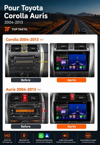 Toyota | Auris | 2006-2012 | Android 15 Autoradio | Apple CarPlay | Android Auto