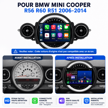 Mini | 2006-2013 | R51 R56 R57 R58 R59 R60 | Android 15 Autoradio | Apple CarPlay | Android Auto