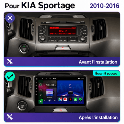 Kia Sportage | 2010-2016 | Android 15 Autoradio | Apple CarPlay | Android Auto