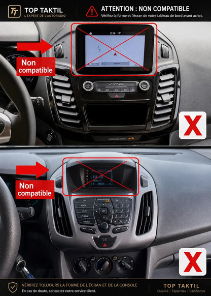 Ford Transit Connect, Ford Tourneo  | 2018-2020 | Android 15 Autoradio | Apple CarPlay | Android Auto