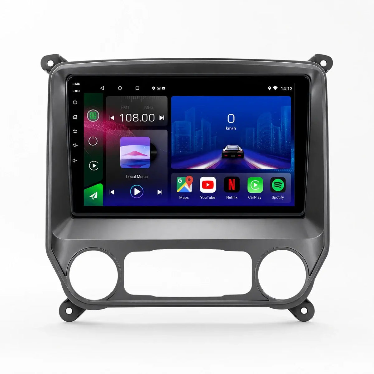 Autoradio 10,1" pour Chevrolet Silverado/GMC Sierra 2014-2018 | CarPlay sans fil, Android Auto