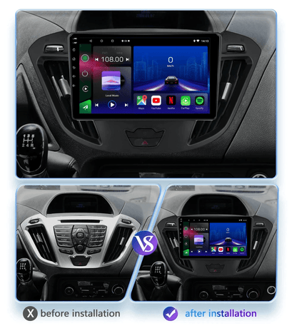 Ford Transit Tourneo | 2013-2019 | Android 15 Autoradio | Apple CarPlay | Android Auto
