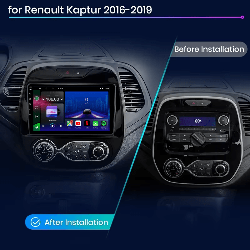 Renault Captur | 2013-2019 | Android 13 Autoradio | Apple CarPlay | Android Auto