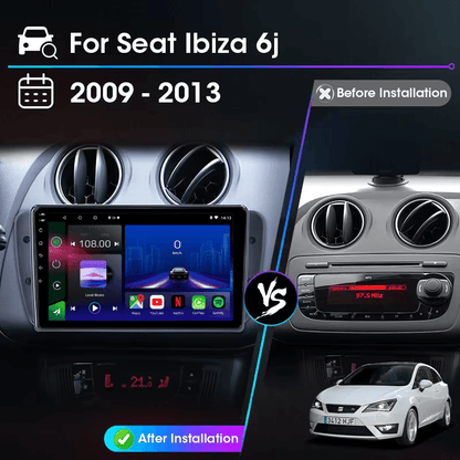 Seat Ibiza | 2009-2014 | Android 15 Autoradio | Apple CarPlay | Android Auto