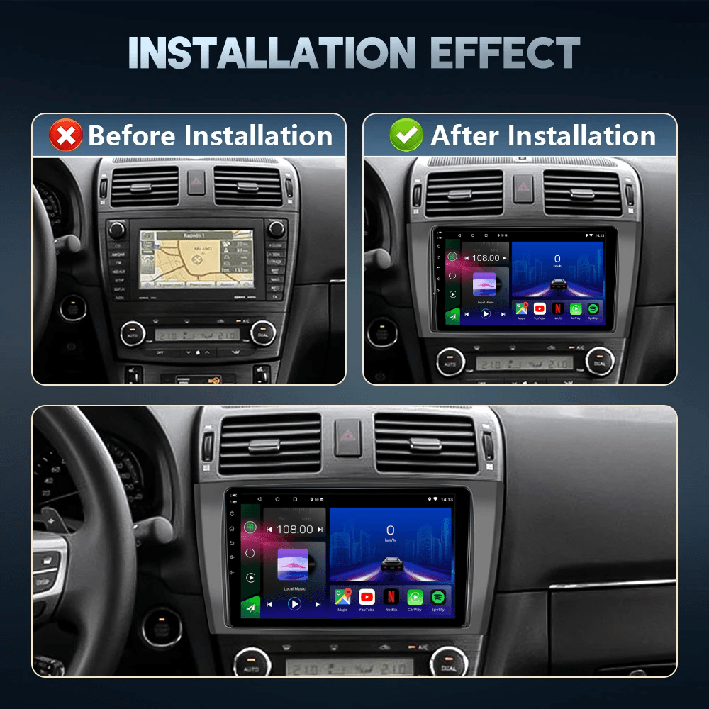Toyota Avensis | 2009-2015 | Android 13 Autoradio | Apple CarPlay | Android Auto