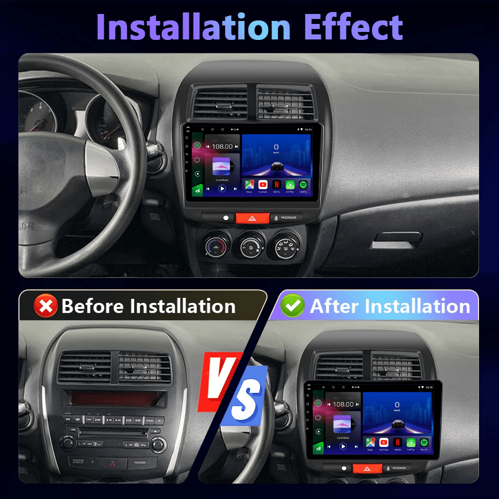 Citroen C4 Aircross | Peugeot 4008 2013-2018 | Mitsubishi Outlander 2010-2018| Android 15 Autoradio | Apple CarPlay | Android Auto