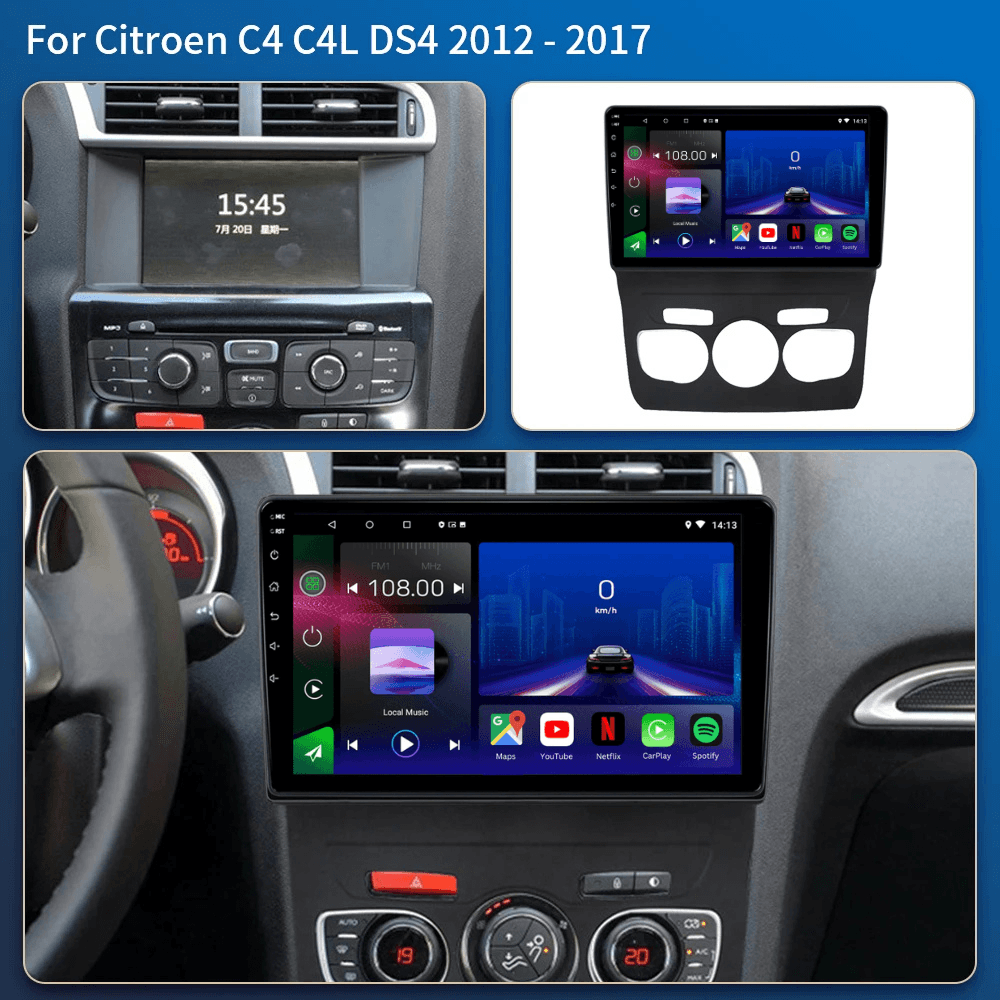 Citroen C4 | C-Quatre | C-Triunfo | 2015-2018 | Android 15 Autoradio | Apple CarPlay | Android Auto