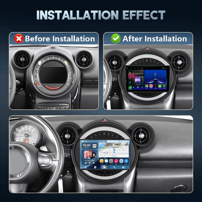 Mini | 2011-2013 | R56 R60 R51 | Android 15 Autoradio | Apple CarPlay | Android Auto