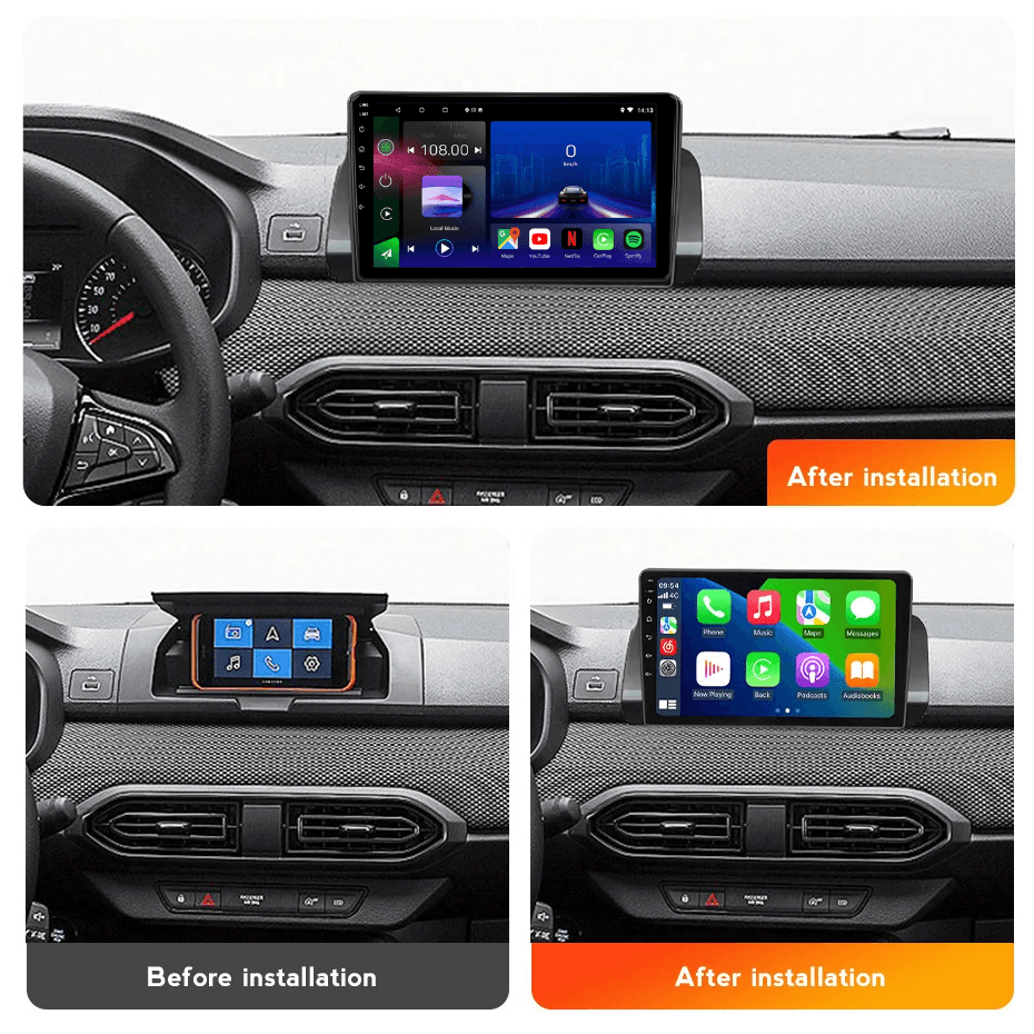 Dacia Sandero 2021-Present | Android 15 Autoradio | Apple CarPlay | Android Auto