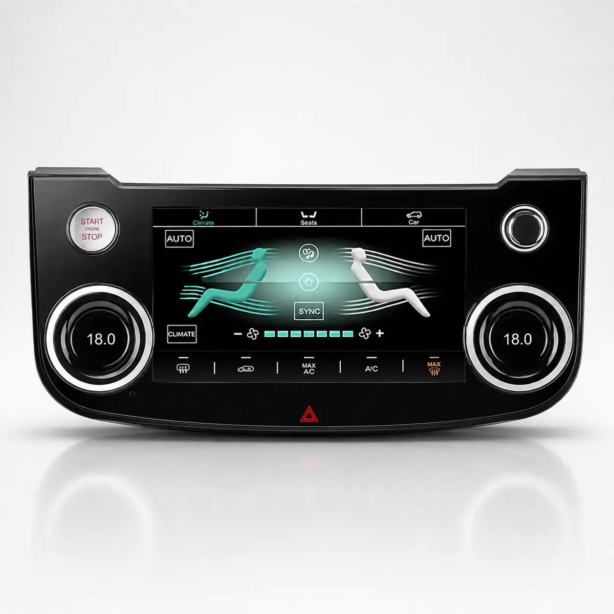 Écran tactile 10″ de contrôle de climatisation pour Jaguar XE, XEL, XF, XFL & F-PACE (2015–2020)