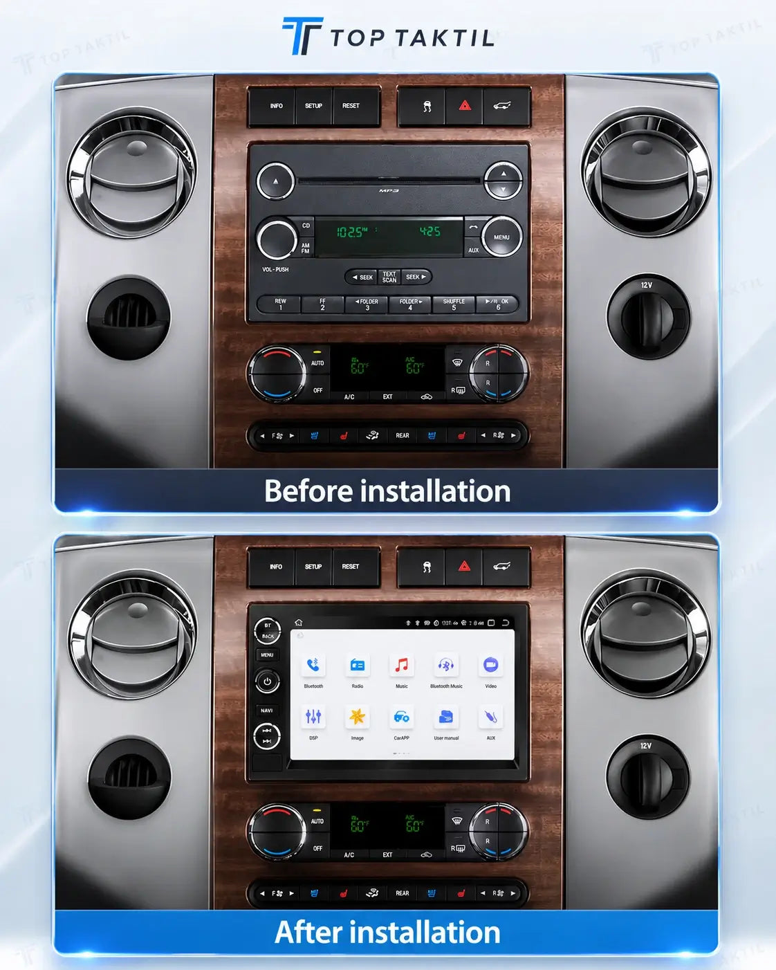 Ford Explorer | 2006-2010 | Android 15 Autoradio | Apple CarPlay | Android Auto