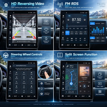 Autoradio style Tesla | Jaguar XF | 2008–2015 | Android 15 | CarPlay & Android Auto