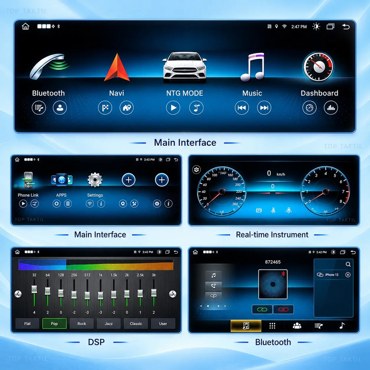 Autoradio Android 15 Mercedes AMG GT 2015–2018 – CarPlay & Android Auto