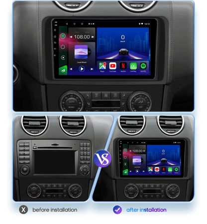 Mercedes | ML GL 2005-2011 | Android 15 Autoradio | Apple CarPlay | Android Auto