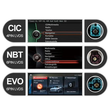 BMW 2 Series Active Tourer 2013-2019 F45 F46 F87 Android 13  CarPlay & Android Auto Autoradio NBT EVO