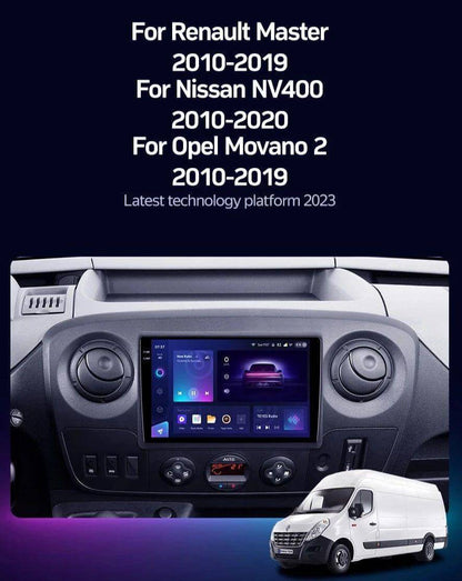 Poste Autoradio Android 13//4G-64G- Renault Master 3  2010 | Android 14 | Écran Tactile | CarPlay | Bluetooth | GPS