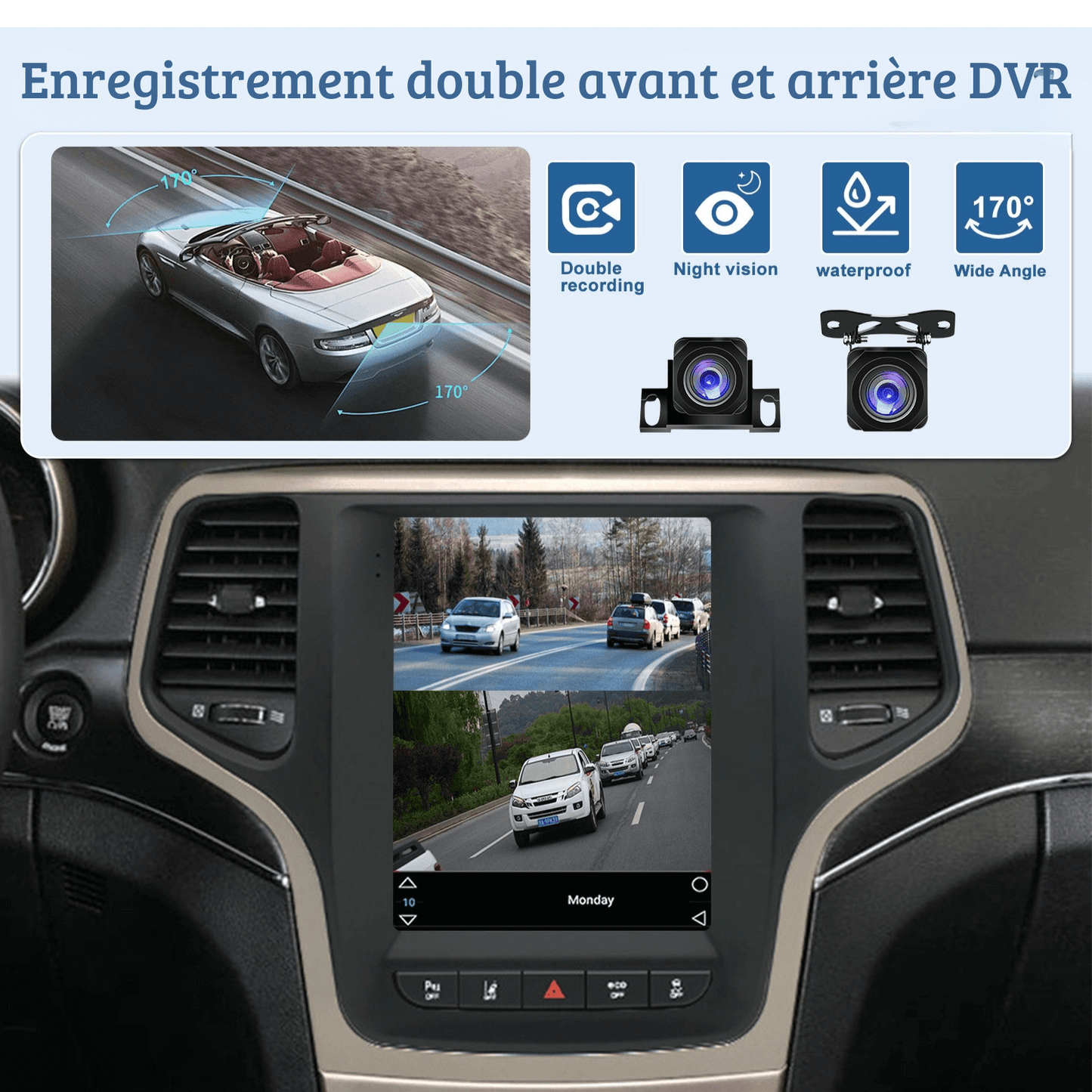 Ecran Vertical Grand Cherokee 2014-2016