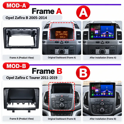 Opel Zafira | 2004-2019 | Android 15  Autoradio | Apple CarPlay | Android Auto