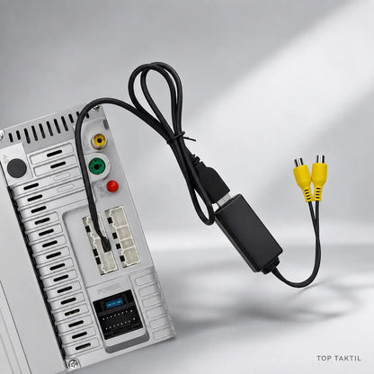 Adaptateur USB vers double sortie vidéo CVBS pour autoradio Android – Double sortie AV RCA
