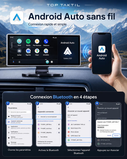 Écran CarPlay; Android Auto sans Installation 11,26 pouces