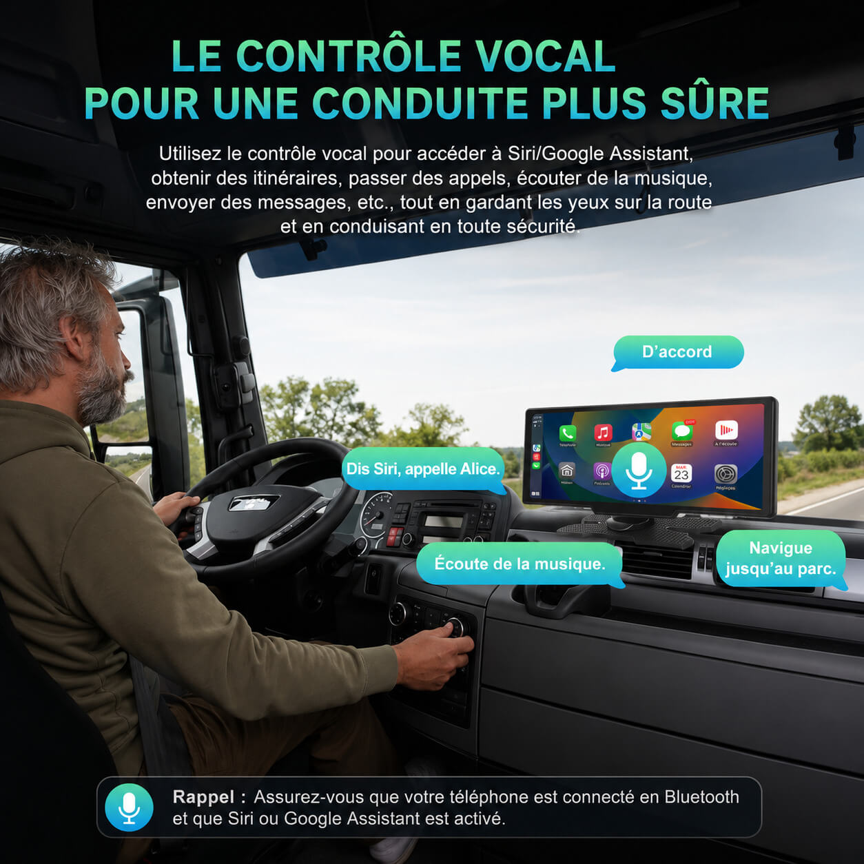 Écran CarPlay; Android Auto sans Installation 11,26 pouces