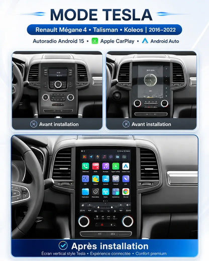 Renault Megane 4 Talisman Koleos | 2016-2022 | Android 15 Autoradio | Apple CarPlay | Android Auto