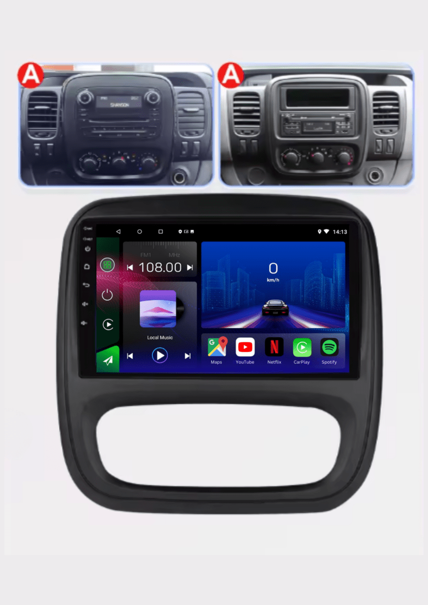 TOPTAKTILOpel Vivaro | Renault Traffic | 2014 - 2021 | Android 15 Autoradio | Apple CarPlay | Android Auto