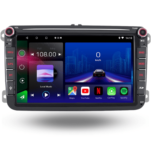Autoradio Android 15 de 8 pouces pour Volkswagen Seat et Skoda