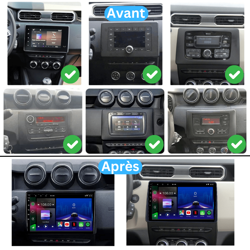 TOPTAKTILDacia Duster HM 2 II Renault Arkana 1 2018 - 2023 | Android 15 Autoradio | Apple CarPlay | Android Auto