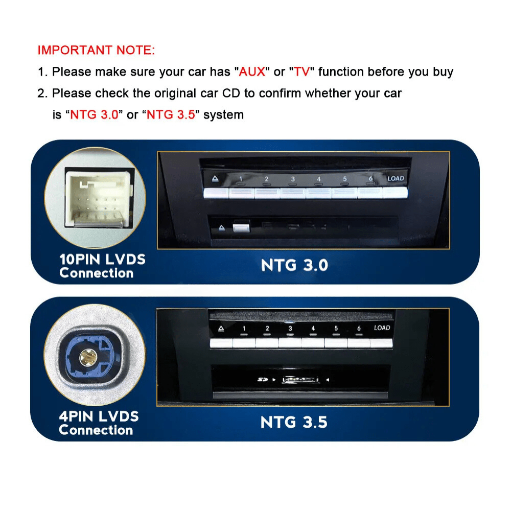 TOPTAKTILMercedes S Class 2005 - 2014 W216 W221 Android 15 Autoradio CarPlay & Android Auto NTG 3.0 3.5