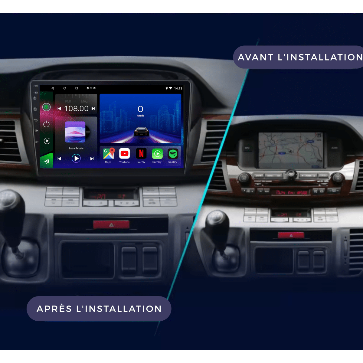 TOPTAKTILHonda FRV Edix | 2004 - 2009 | Android 15 Autoradio | Apple CarPlay | Android Auto