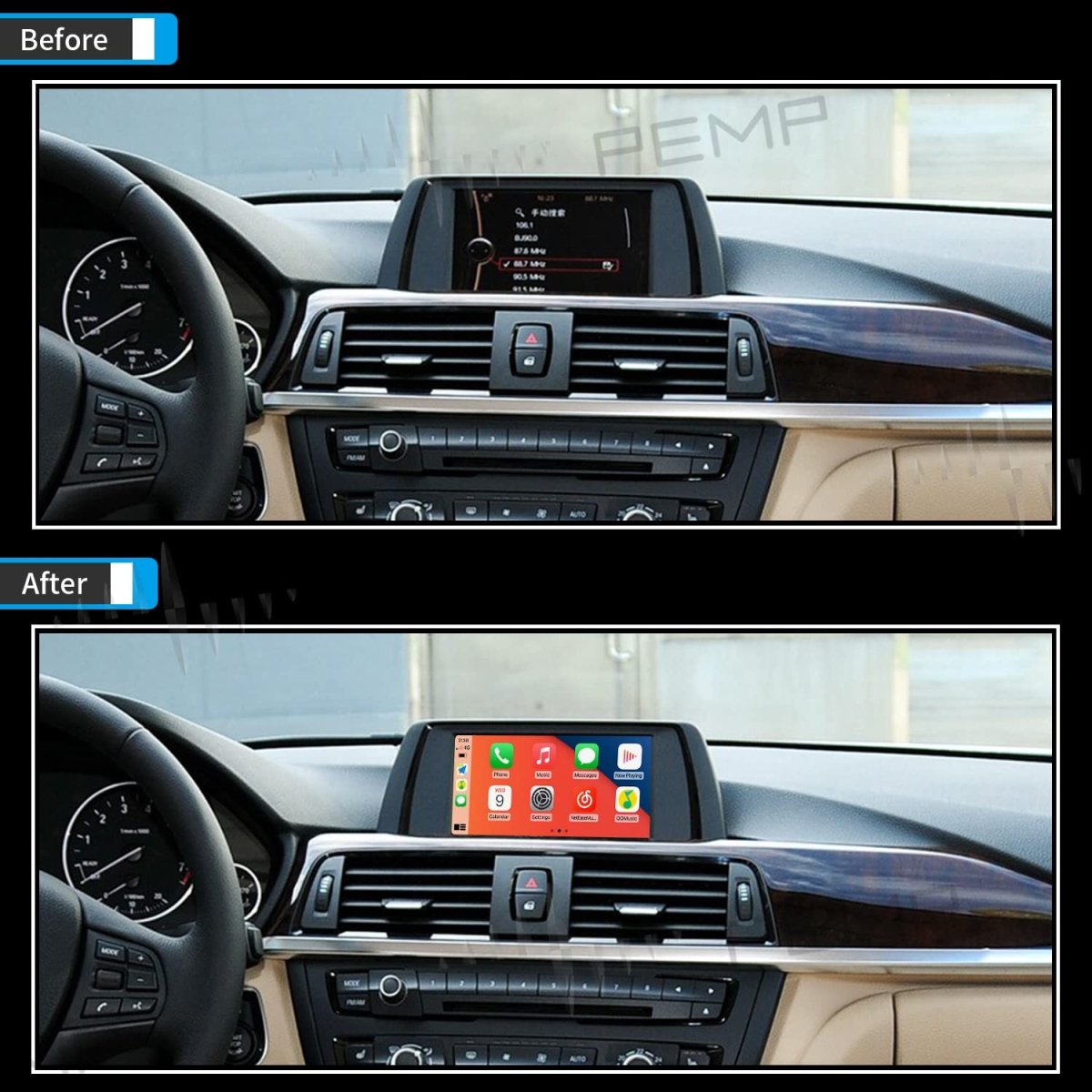 TOPTAKTILKit de Rétrofit CarPlay & Android Auto Mercedes - Benz Classe C W205 & GLC X253 (2016 - 2019, NTG5.0)