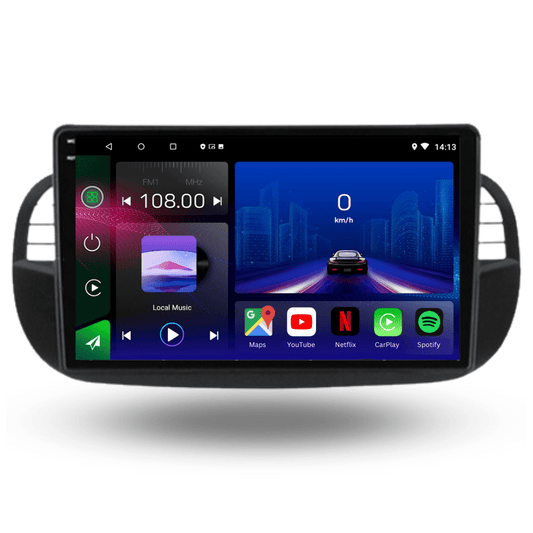 TOPTAKTILFIAT 500 | 2007 - 2015 | Android 15 Autoradio | Apple CarPlay | Android Auto