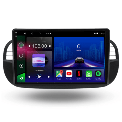 FIAT 500 | 2007-2015 | Android 15 Autoradio | Apple CarPlay | Android Auto