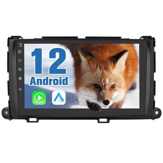 TOPTAKTILAutoradio Android 13 pour Toyota Sienna 2004 - 2010 : CarPlay sans fil, Android Auto, 2G+32G, SWC, WiFi, GPS, DSP, Bluetooth, FM